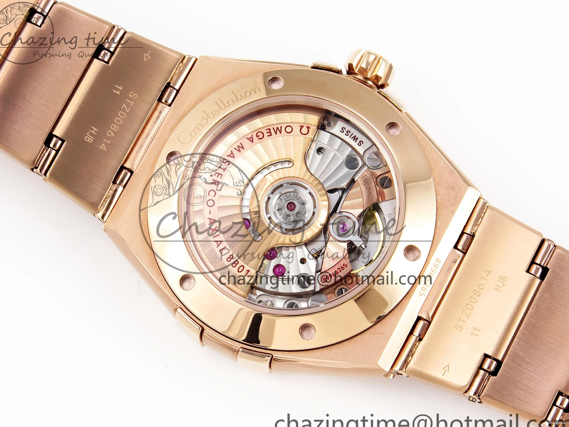 0327 Constellation 39mm RG ASWF 1:1 Best Edition Blue Dial on RG Bracelet A Practical 7778